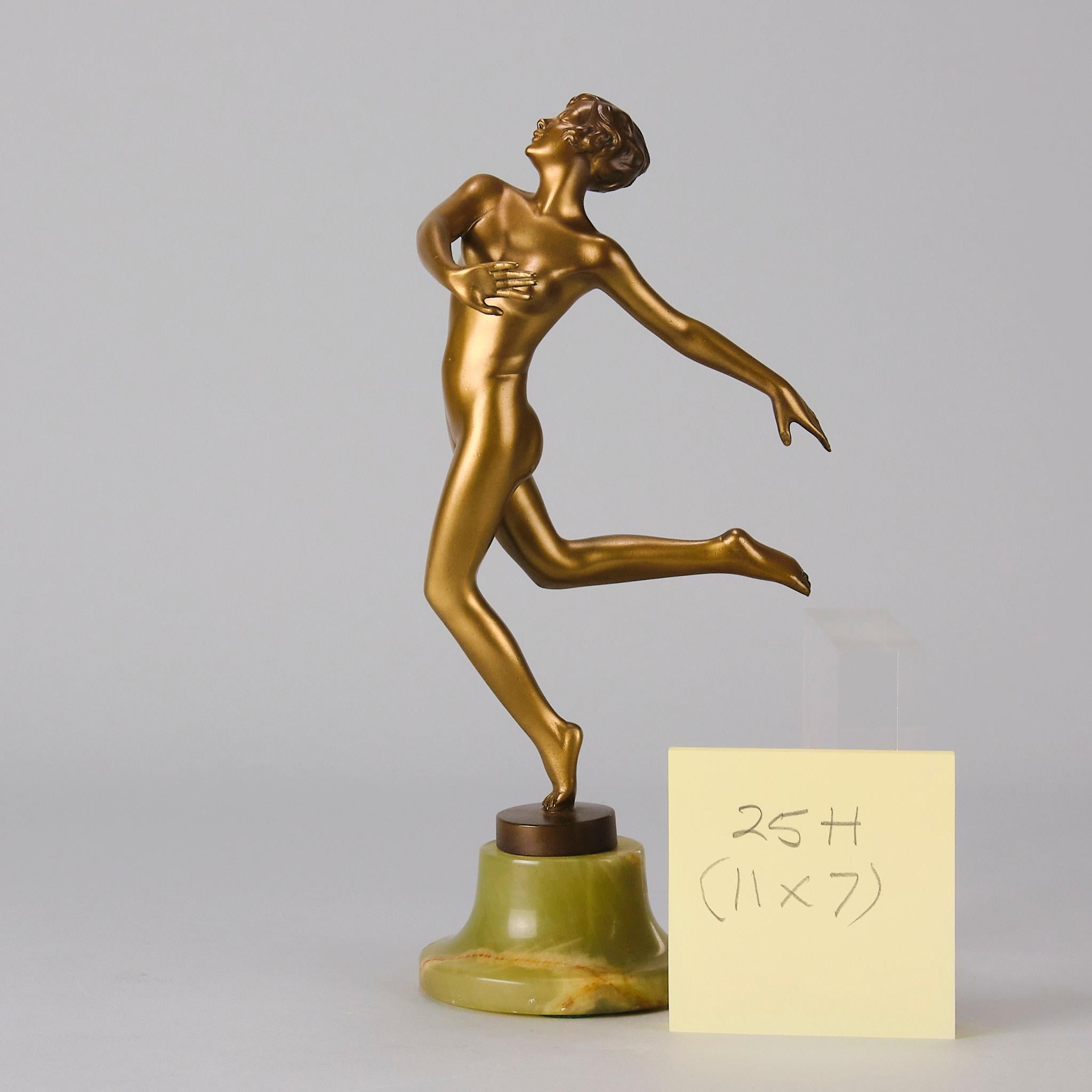 20th Century Austrian Cold-Painted Bronze Entitled 
