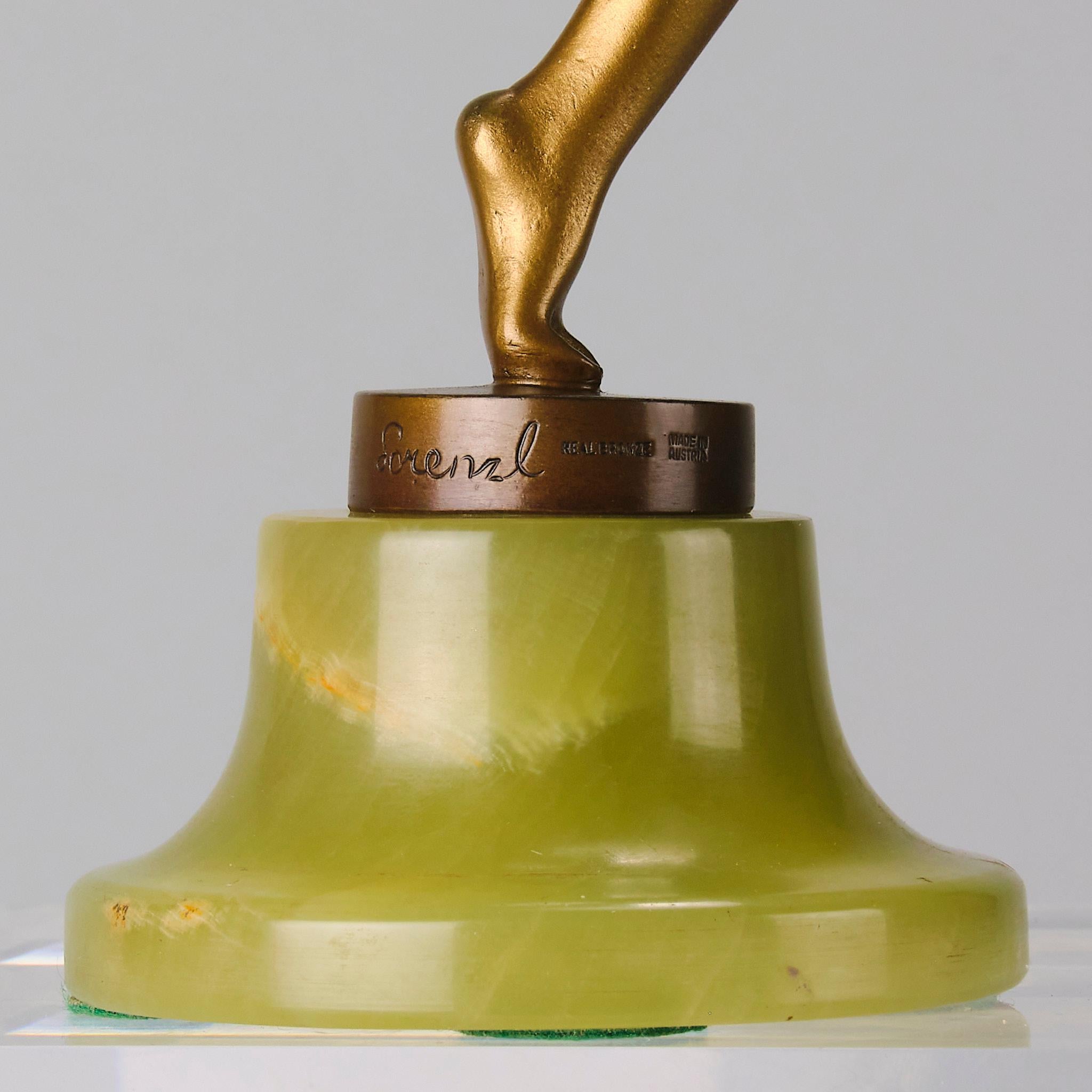 Bronzo austriaco del XX secolo dipinto a freddo intitolato 