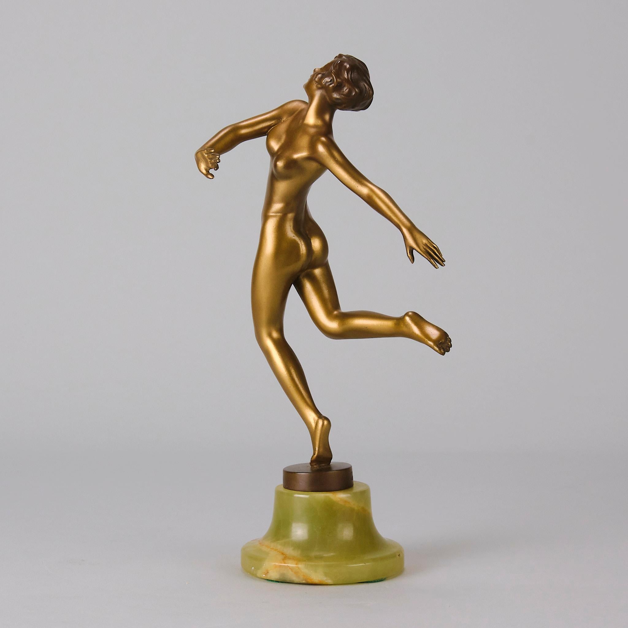 Bronzo austriaco del XX secolo dipinto a freddo intitolato 