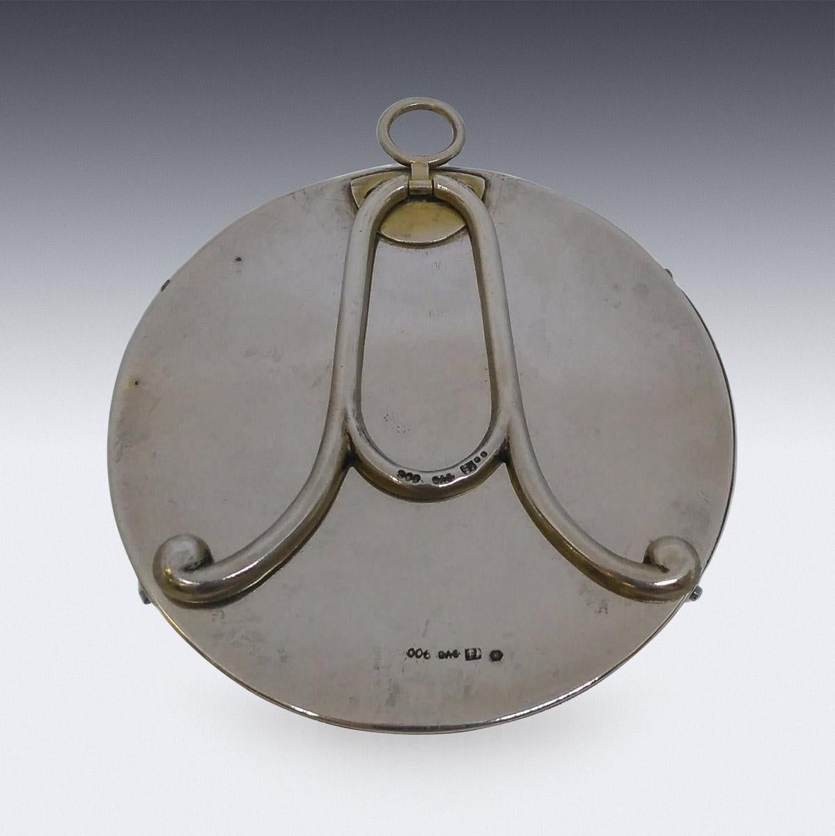 20th Century Austrian Solid Silver & Enamel Barometer, G.A.S, c.1900 1