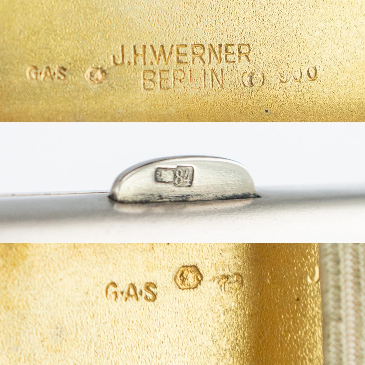 20th Century Austrian Solid Silver and Enamel Cigarette Case, G.A.S, circa 1910 7