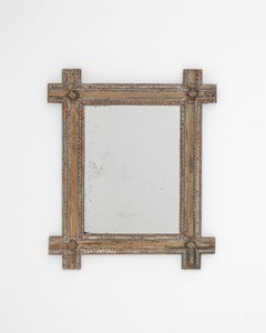 20th Century Austrian Tramp Art Mirror