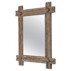 20th Century Austrian Tramp Art Mirror