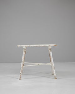 20th Century Austrian Wood White Patinated Table By Thonet