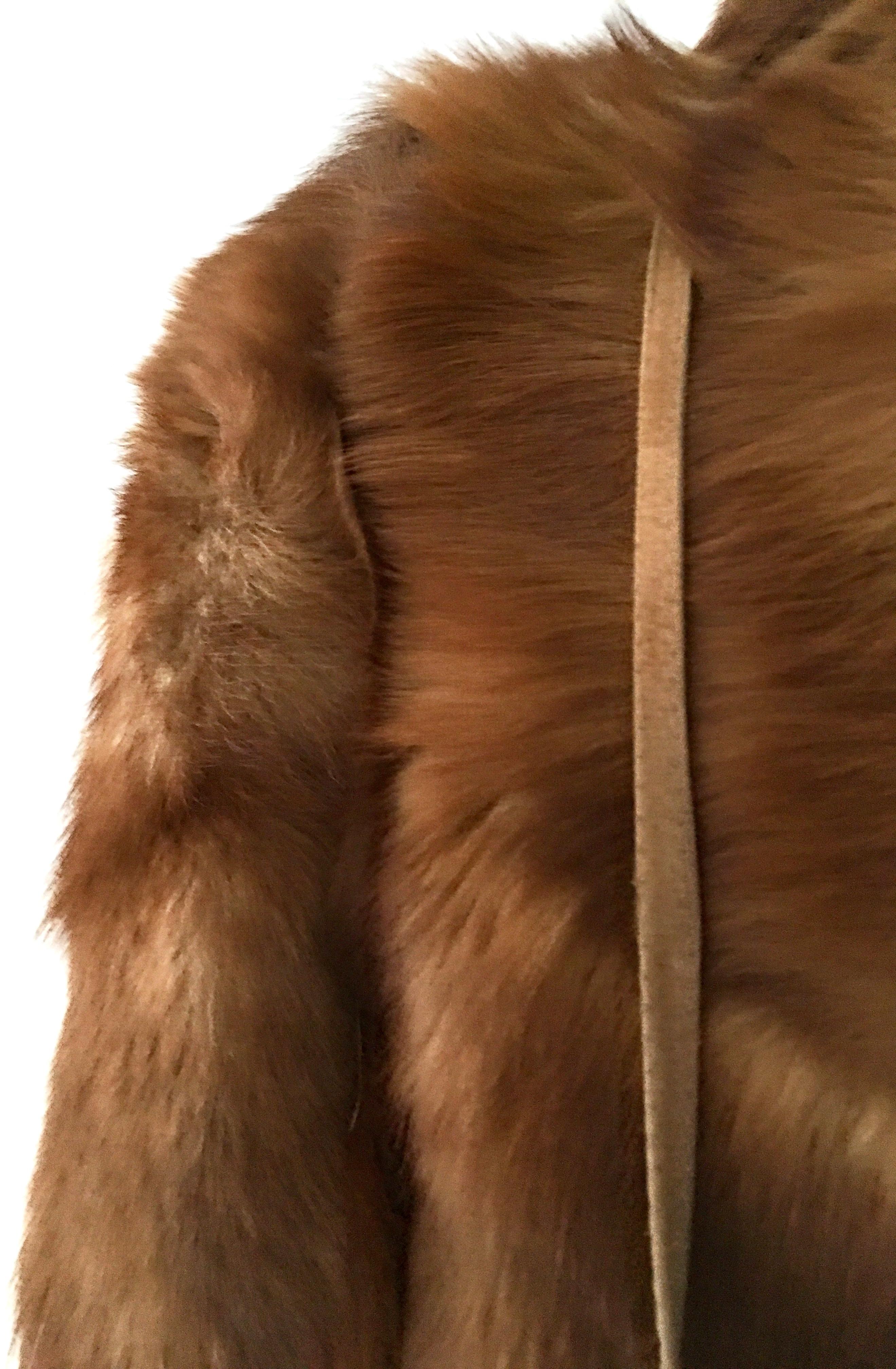 20th Century Authentic German Red Fox Fur Coat By, Eich Pelz 5