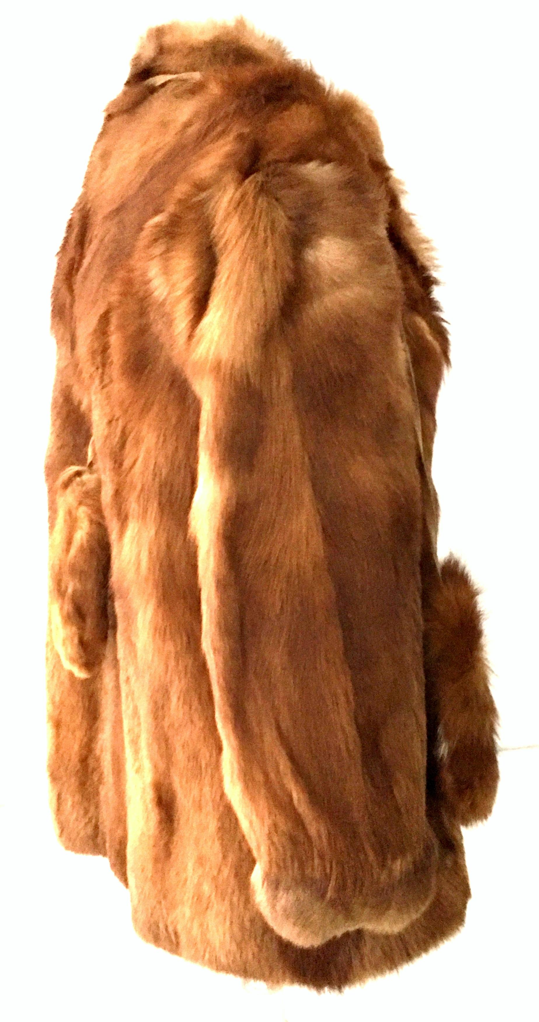 Brown 20th Century Authentic German Red Fox Fur Coat By, Eich Pelz