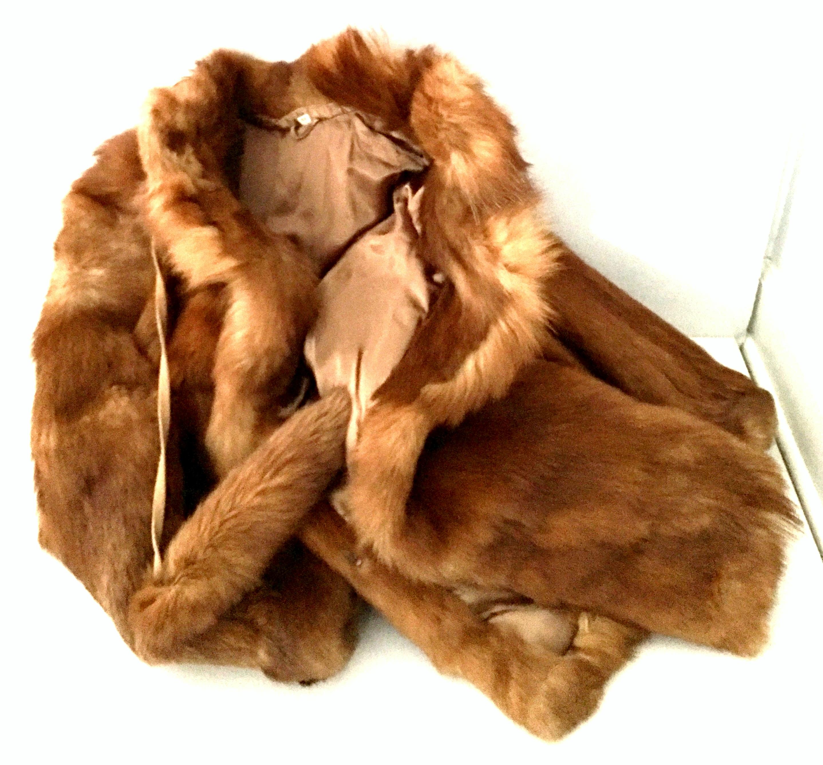 20th Century Authentic German Red Fox Fur Coat By, Eich Pelz 1
