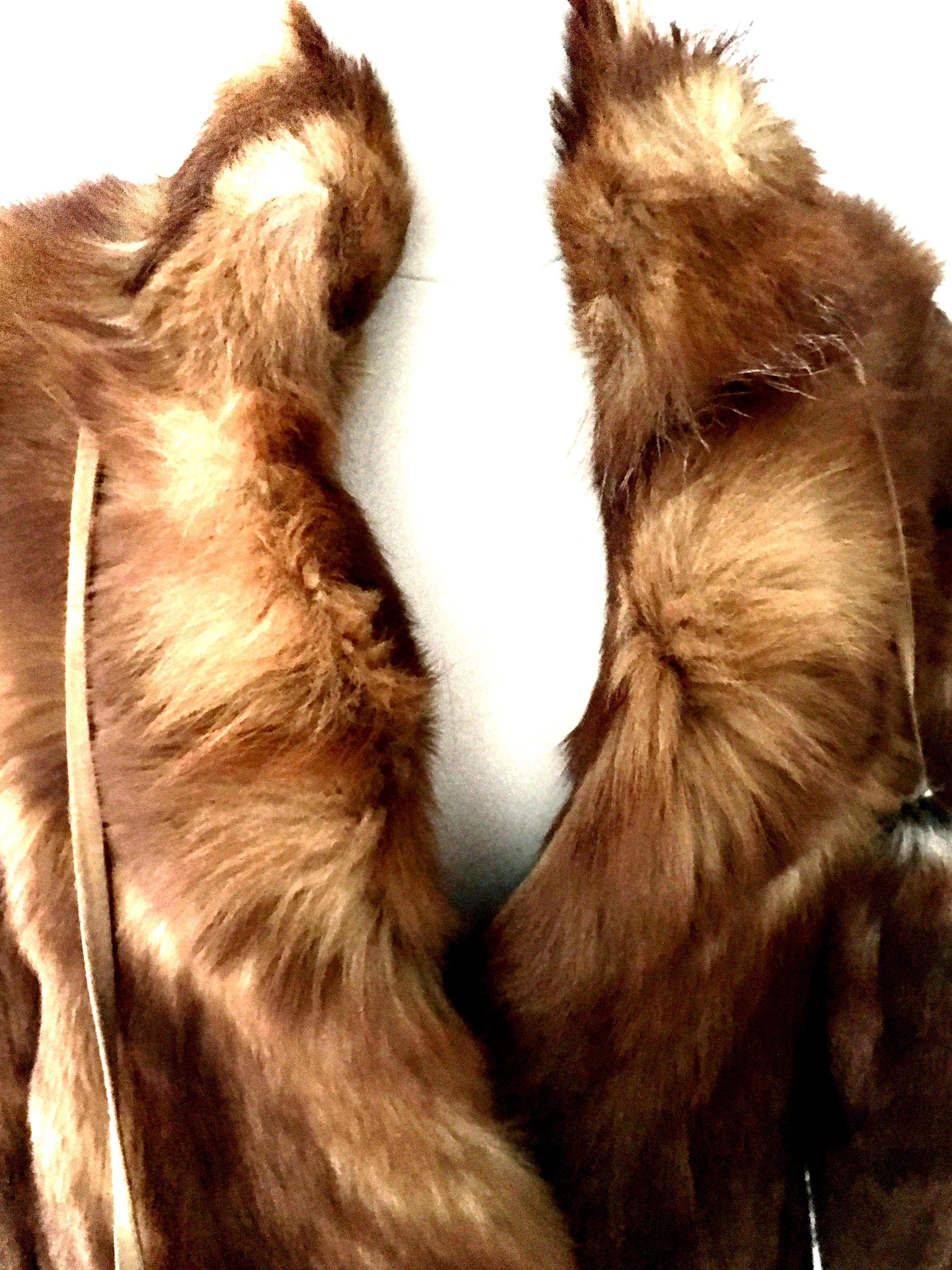 20th Century Authentic German Red Fox Fur Coat By, Eich Pelz 2