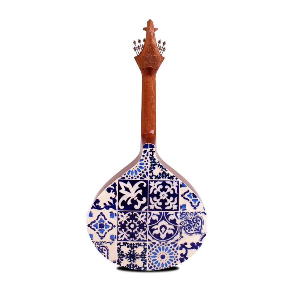 Noyer 20ème siècle Azulejo IV  Wood Wood peint à la main, fait à la main au Portugal par Malab en vente