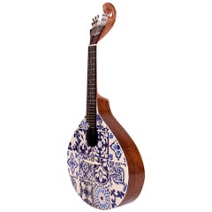 20ème siècle Azulejo IV  Wood Wood peint à la main Prêt à expédier