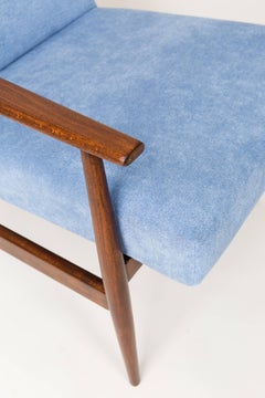 20th Century Baby Blue Dante Armchair, H. Lis, 1960s