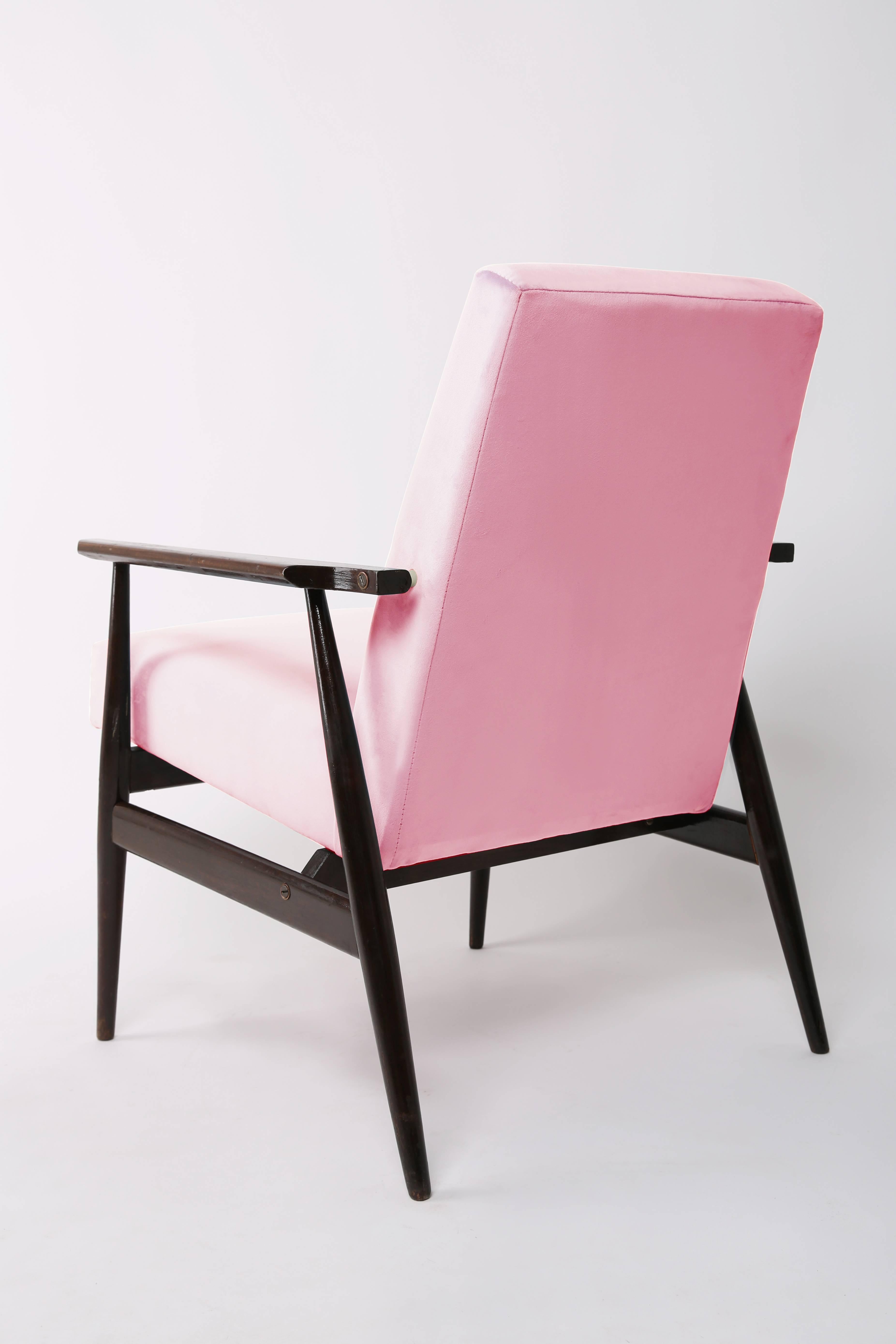 Babyrosa Dante-Sessel des 20. Jahrhunderts, H. Lis, 1960er Jahre (Moderne der Mitte des Jahrhunderts) im Angebot