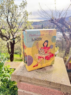 20. Jahrhundert Baby Singer Nähmaschine in Originalverpackung in funktionierendem Zustand