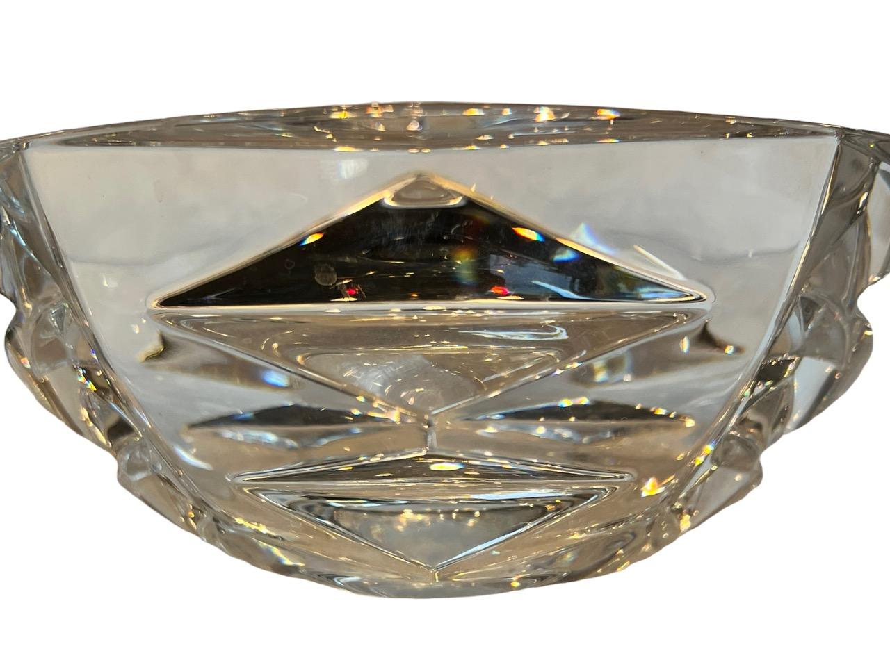 French 20th Century Baccarat Crystal Objectif Clear Small Bowl
