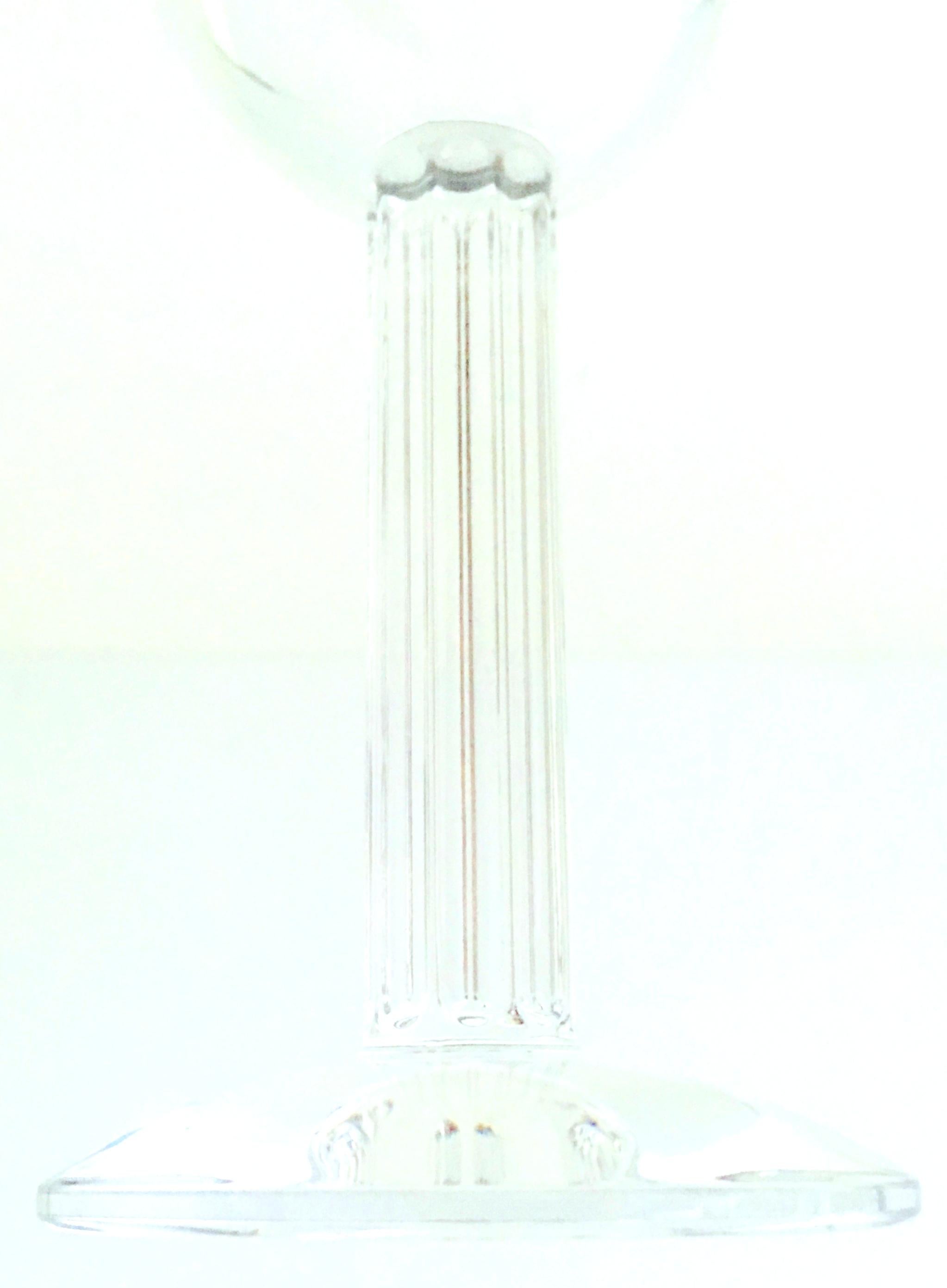 20th Baccarat Set Of 6 French Crystal Tall Stem Goblet 