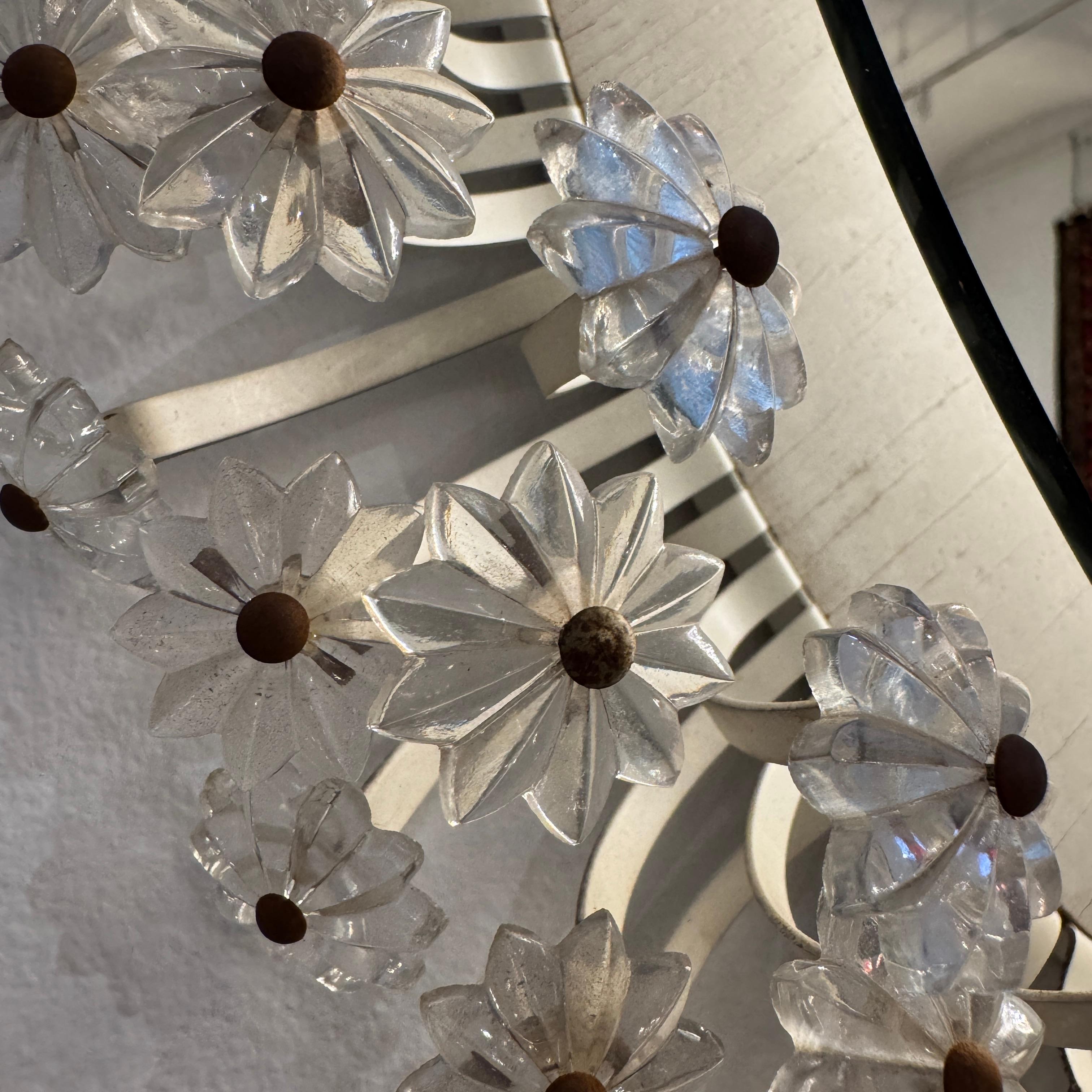 20ième siècle Miroir circulaire moderniste rétroéclairé du 20e siècle, Allemagne en vente