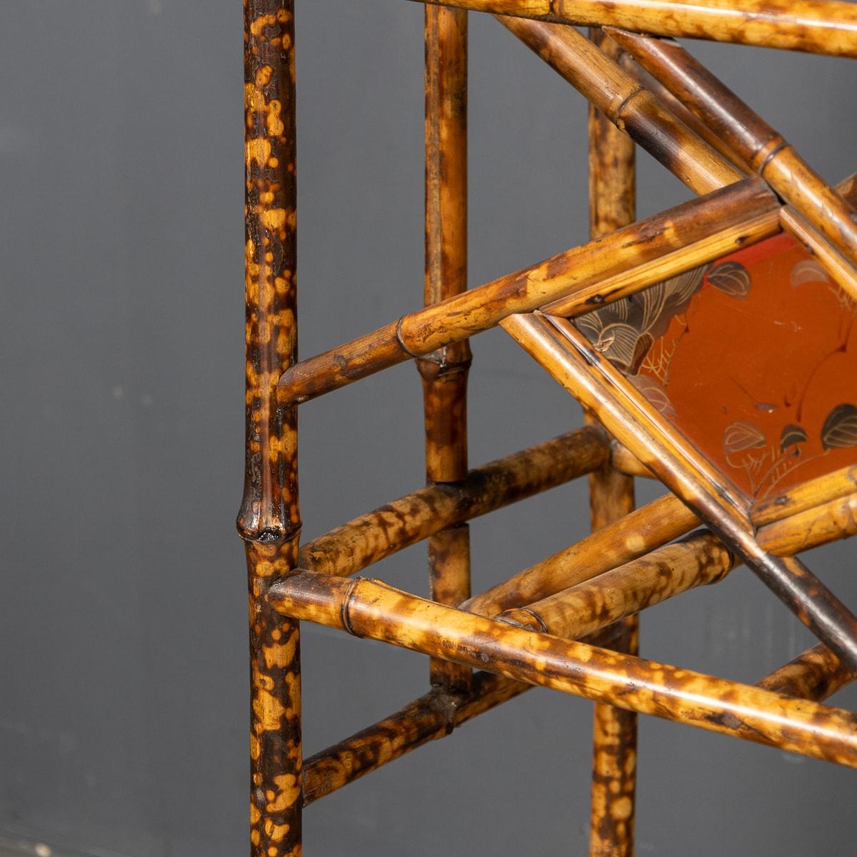 20th Century Bamboo Magazine Rack with a Japanesque Lacquer Finish, circa 1920 For Sale 4