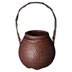 20th century bamboo vase for flowers (ikebana)