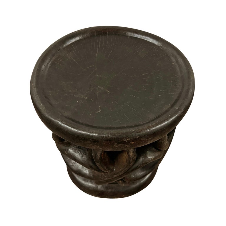 Hand-Carved 20th Century Bamileke Stool For Sale