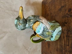 20th century Barbotine Duck Pitcher, 1960s