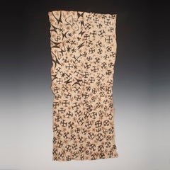 20th Century Bark Cloth Painting, Mbuti People, D.R. Congo