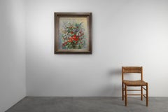 20th Century Baroque Still Life with Flowers by Roger Remmerie, Belgium