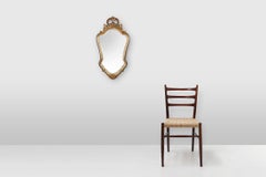 20th Century Baroque style mirror in carved and gilded wood, Belgium