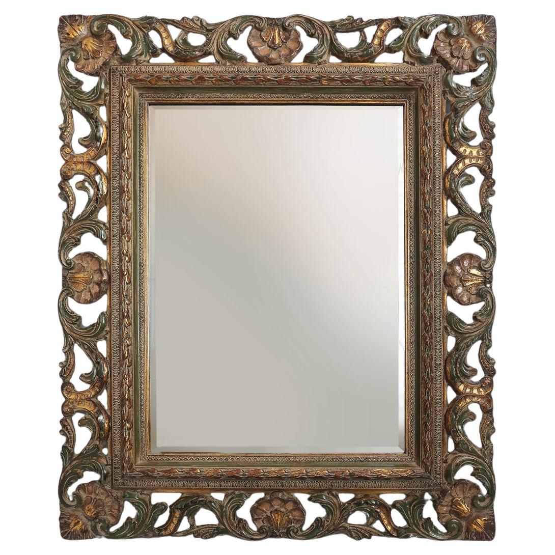20th Century Baroque‑Style Mirror in Resin, Belgium For Sale