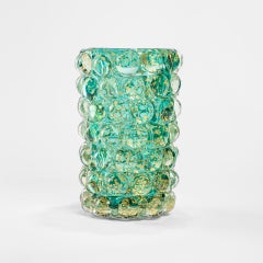 20th Century Barovier & Toso Cylindrical Glass Vase from Lenti Series, 40s