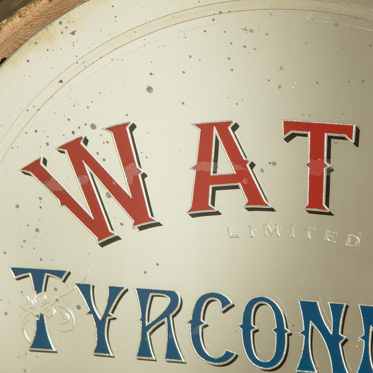 20th Century Barrel Framed Watts Tyrconnell Whisky Advertising Mirror, c.1900 For Sale 6