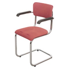 20th Century Bauhaus-Style Steel Armchair, 15 in Stock
