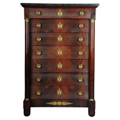 20th Century Beautiful High Chest of Drawers / Chiffoniere, Empire