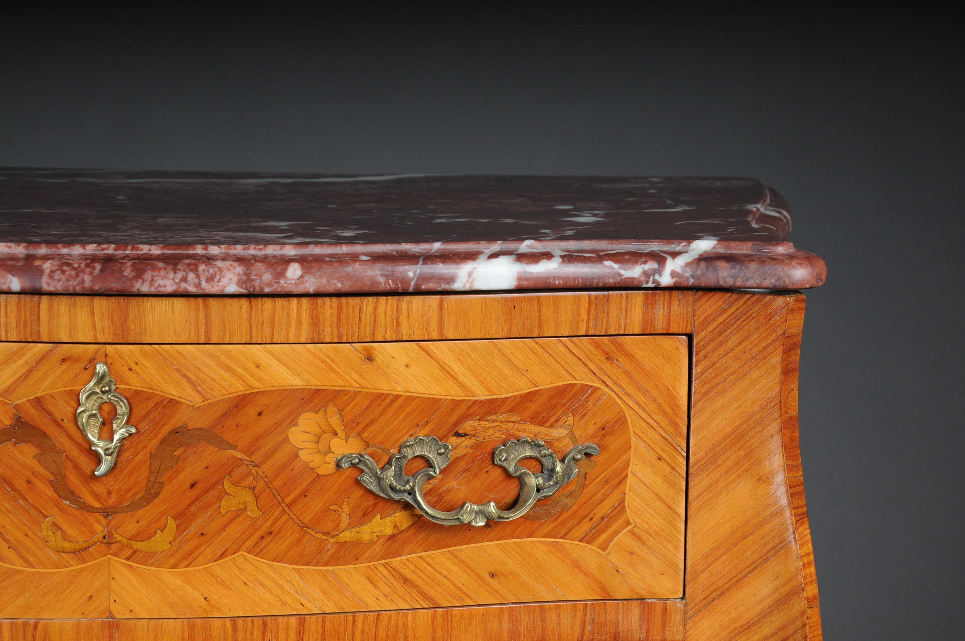20th Century Beautiful High Chest of Drawers / Chiffoniere in Louis XV In Good Condition In Berlin, DE