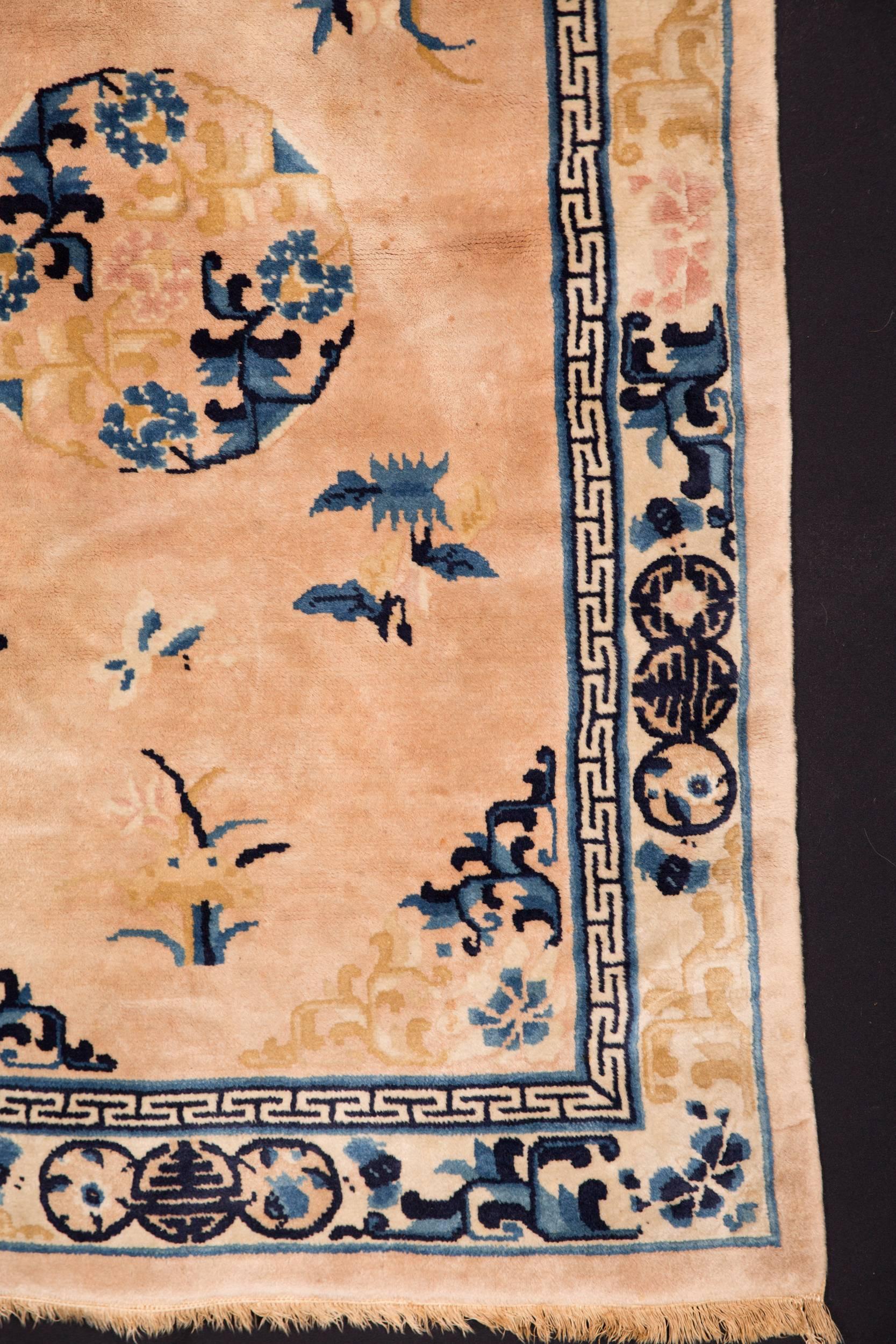 Chinese 20th Century Beautiful Old China Carpet