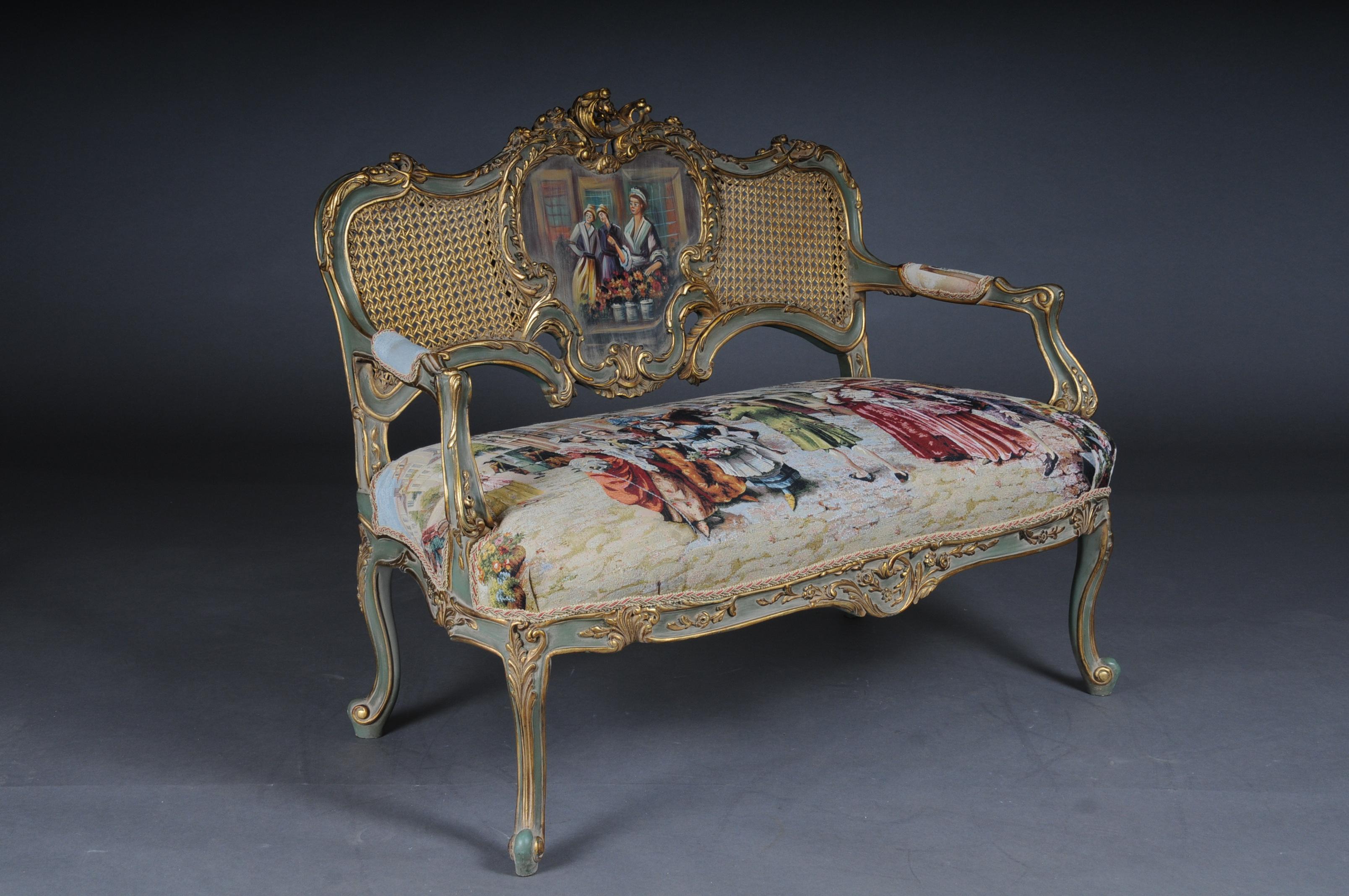 Schönes Sofa, Couch, Seife im Rokoko- oder Louis XV-Stil des 20. Jahrhunderts im Angebot 6