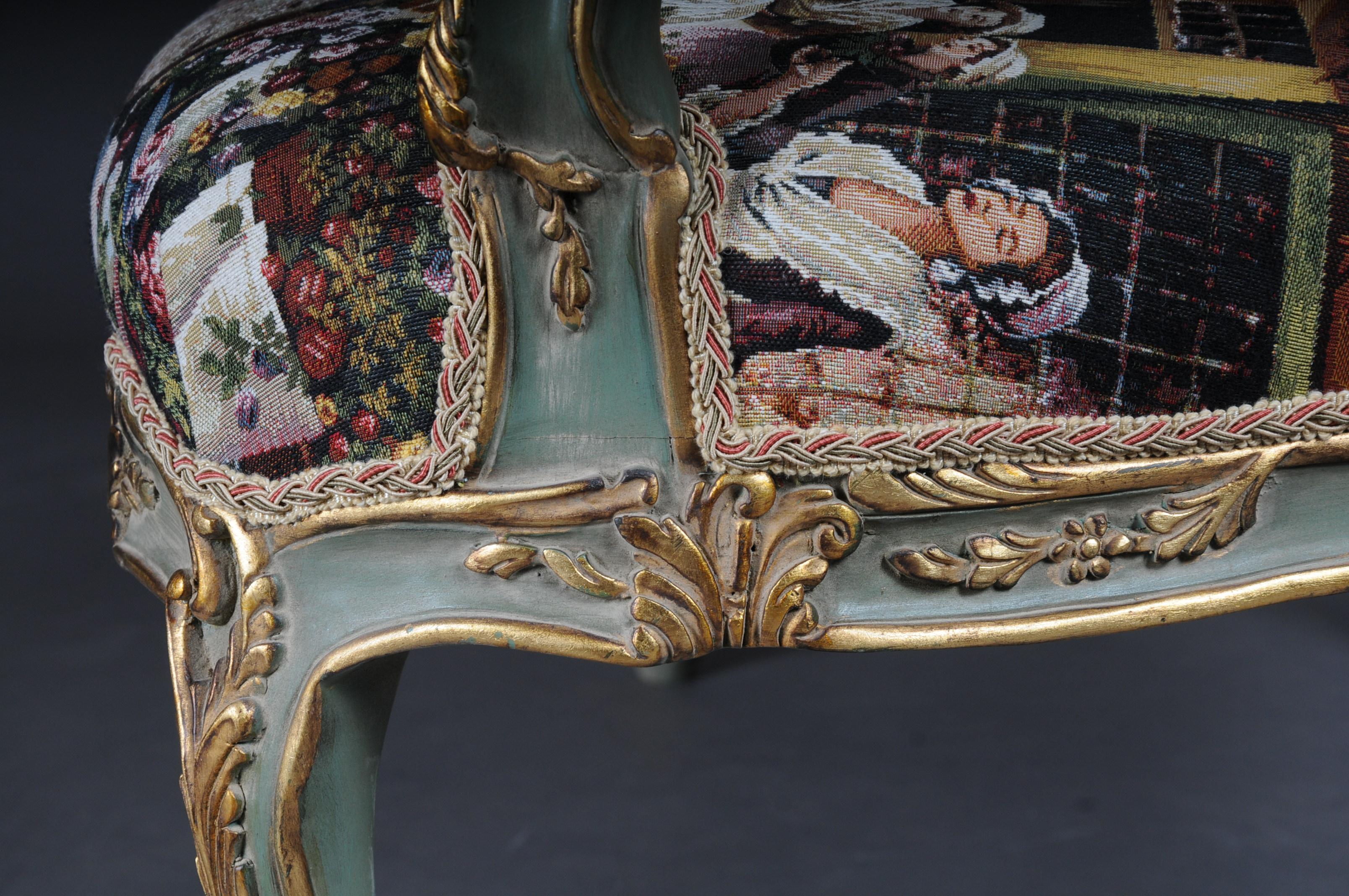 Schönes Sofa, Couch, Seife im Rokoko- oder Louis XV-Stil des 20. Jahrhunderts im Angebot 10