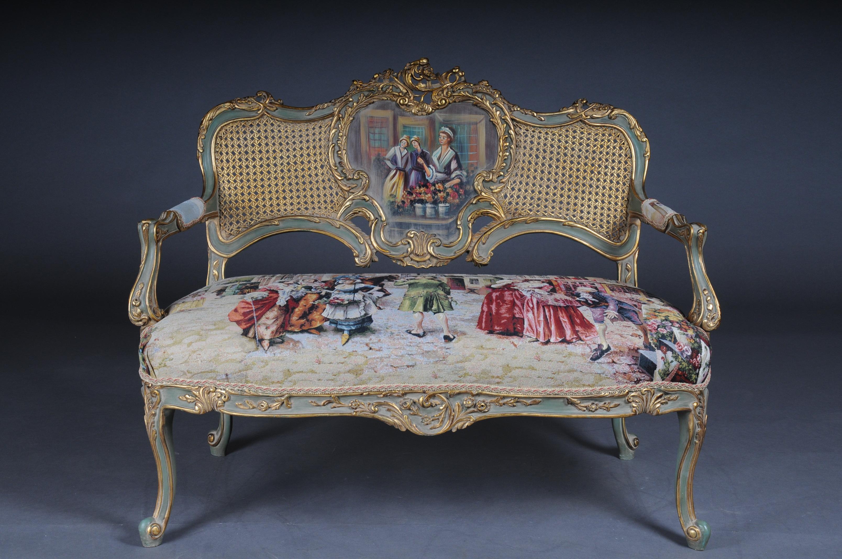 20th Century Beautiful Sofa, Couch, Canapé in Rococo or Louis XV Style In Good Condition For Sale In Berlin, DE