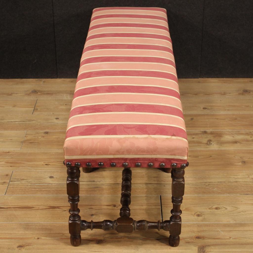 20th Century Beech Wood Italian Bench, 1950 6