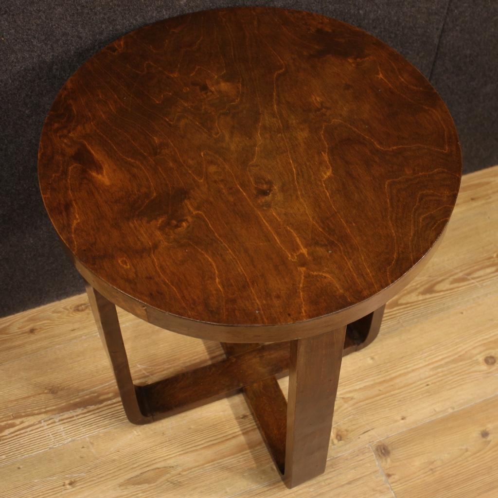 20th Century Beech Wood Italian Design Coffee Table, 1960 1