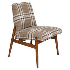 20th Century Beige Checkered Fabric Armchair, 300-227 Type, Europe, 1960s