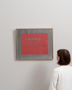 20th Century Belgian Artwork With Metal Frame By Rene Berdal