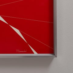 20th Century Belgian Artwork With Metal Frame By Rene Berdal