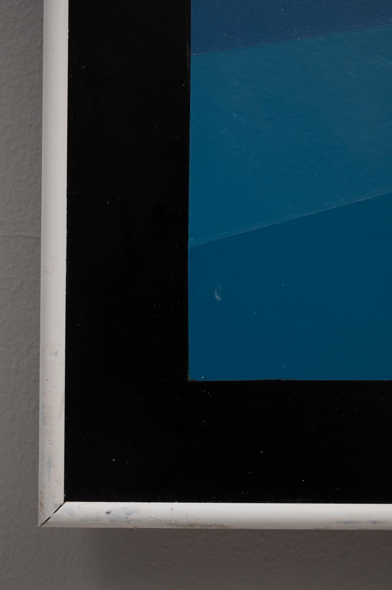 Opera d'arte belga del XX secolo con cornice in metallo di Rene Berdal in vendita 4