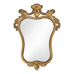 20th Century Belgian baroque mirror in gilded wood