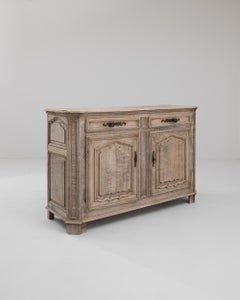 20th Century Belgian Bleached Oak Buffet
