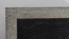 20th Century Belgian Bleached Oak Coffee Table With Stone Top