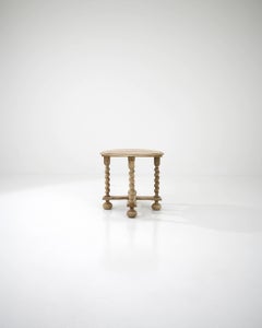 Tavolo in quercia sbiancata belga del XX secolo