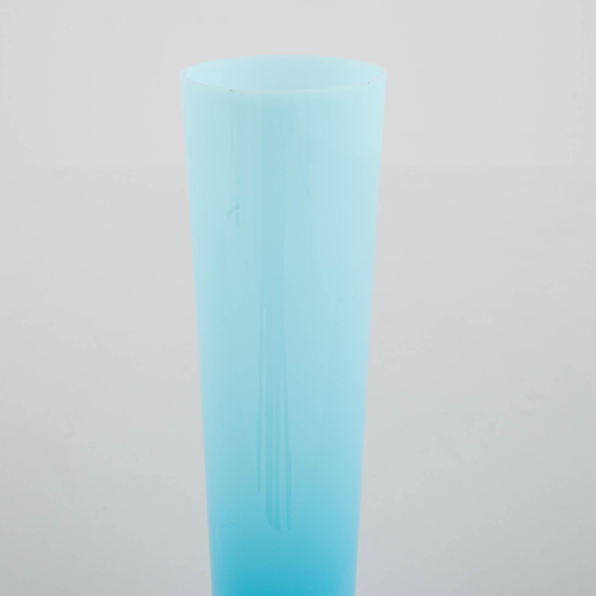 20th Century Belgian Blue Glass Vase 5