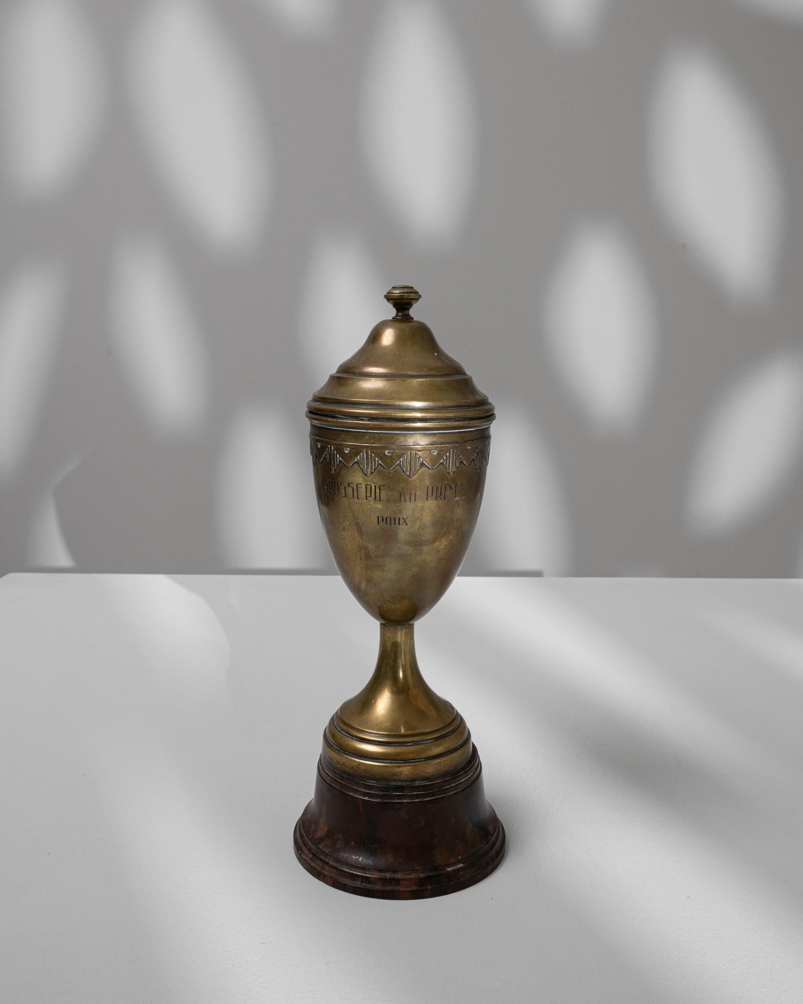 20th Century Belgian Brass Goblet For Sale 1