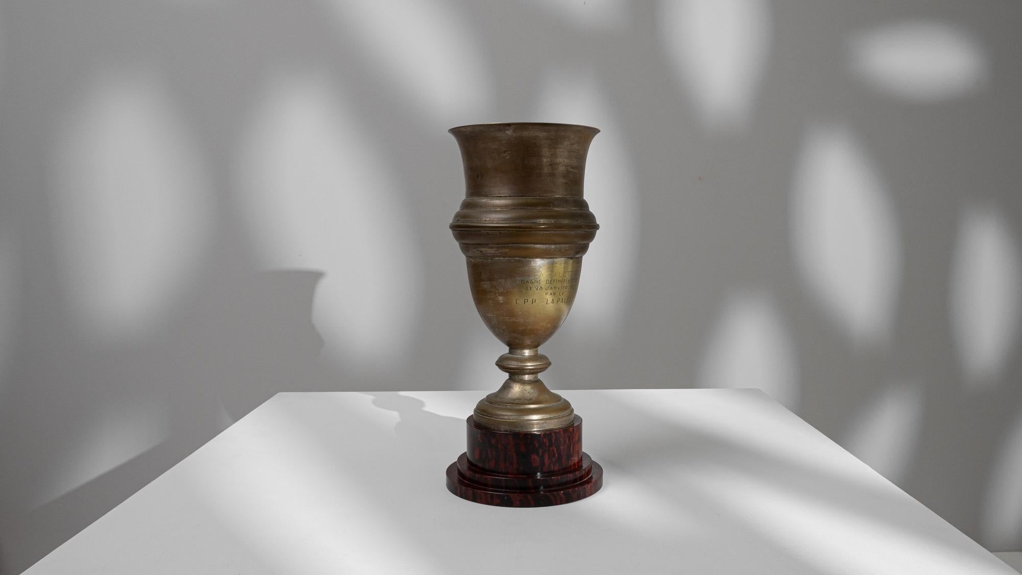 20th Century Belgian Brass Goblet For Sale 3